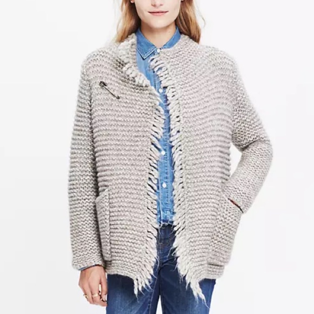 Madewell Fringe Open Cardigan